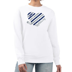 Tampa Bay Lightning - G-III 4Her by Carl Banks Women's Heart Graphic Pullover Sweatshirt White