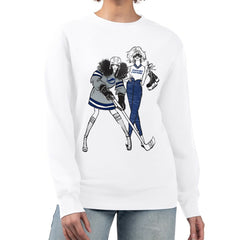 Tampa Bay Lightning - G-III 4Her by Carl Banks Women's Hockey Girls Team Graphic Fleece Pullover Sweatshirt White