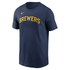 Jackson Chourio Milwaukee Brewers Nike Fuse Name & Number T-Shirt Online