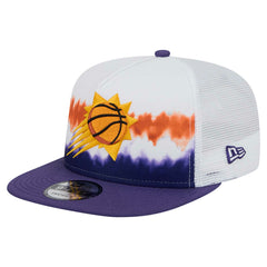 New Era - Phoenix Suns Dip-Dye 9FIFTY A-Frame Trucker Snapback Hat - White/Purple