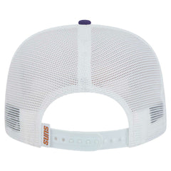 New Era - Phoenix Suns Dip-Dye 9FIFTY A-Frame Trucker Snapback Hat - White/Purple