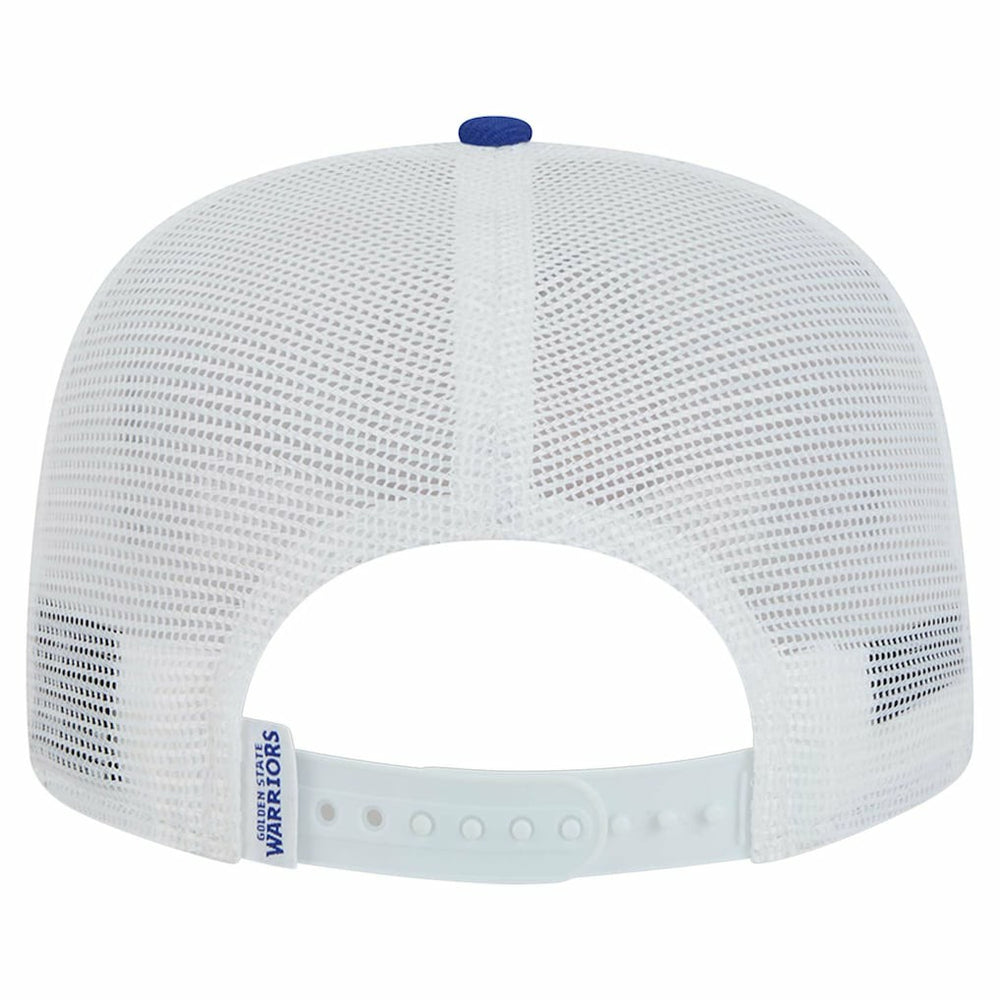 New Era - Golden State Warriors Dip-Dye 9FIFTY A-Frame Trucker Snapback Hat - White/Royal