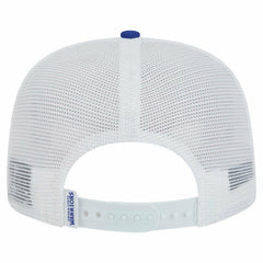 New Era - Golden State Warriors Dip-Dye 9FIFTY A-Frame Trucker Snapback Hat - White/Royal