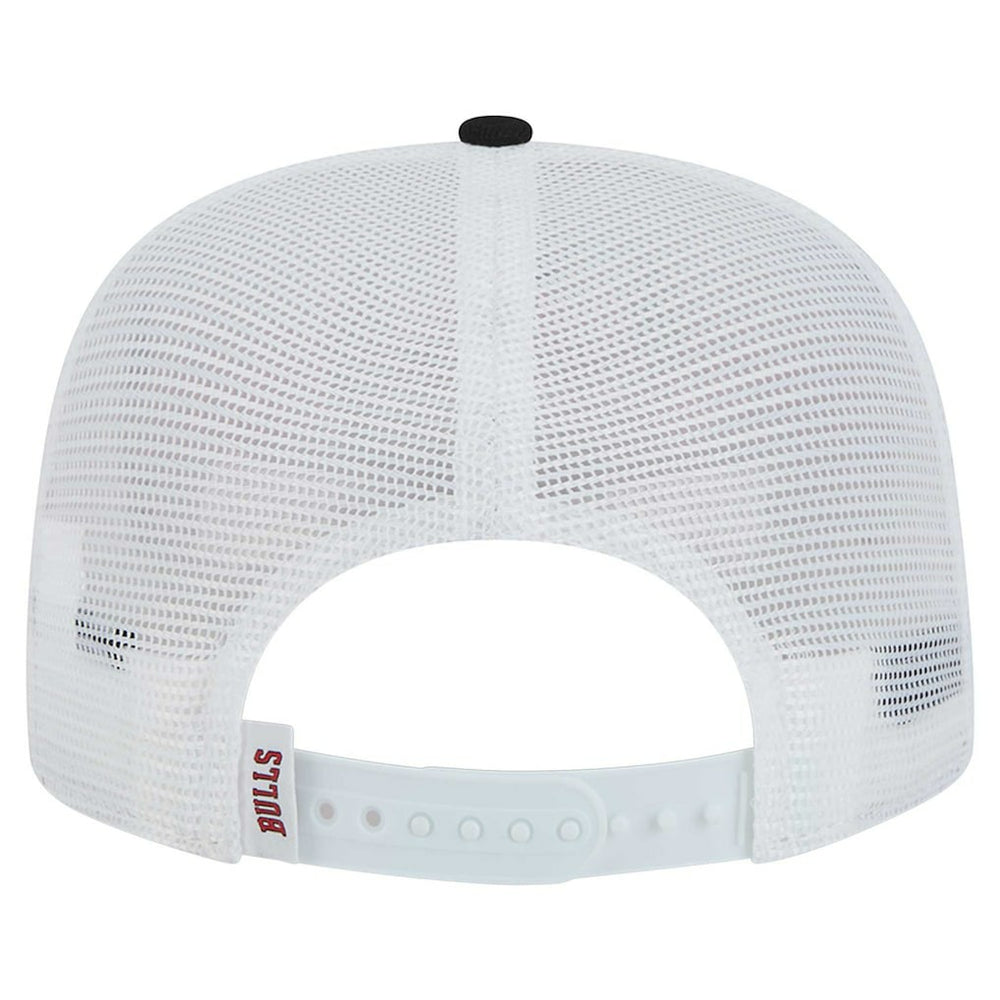 New Era - Chicago Bulls Dip-Dye 9FIFTY A-Frame Trucker Snapback Hat - White/Black