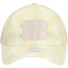 Cincinnati Bengals New Era Women's Frond 9TWENTY Adjustable Hat Cream - NFL