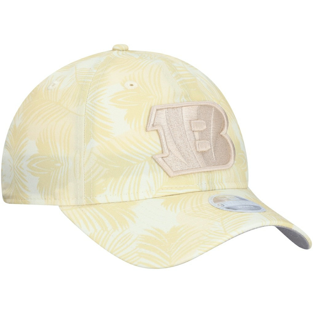 Cincinnati Bengals New Era Women's Frond 9TWENTY Adjustable Hat Cream - NFL