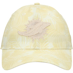 Miami Dolphins New Era Women's Frond 9TWENTY Adjustable Hat Cream - NFL