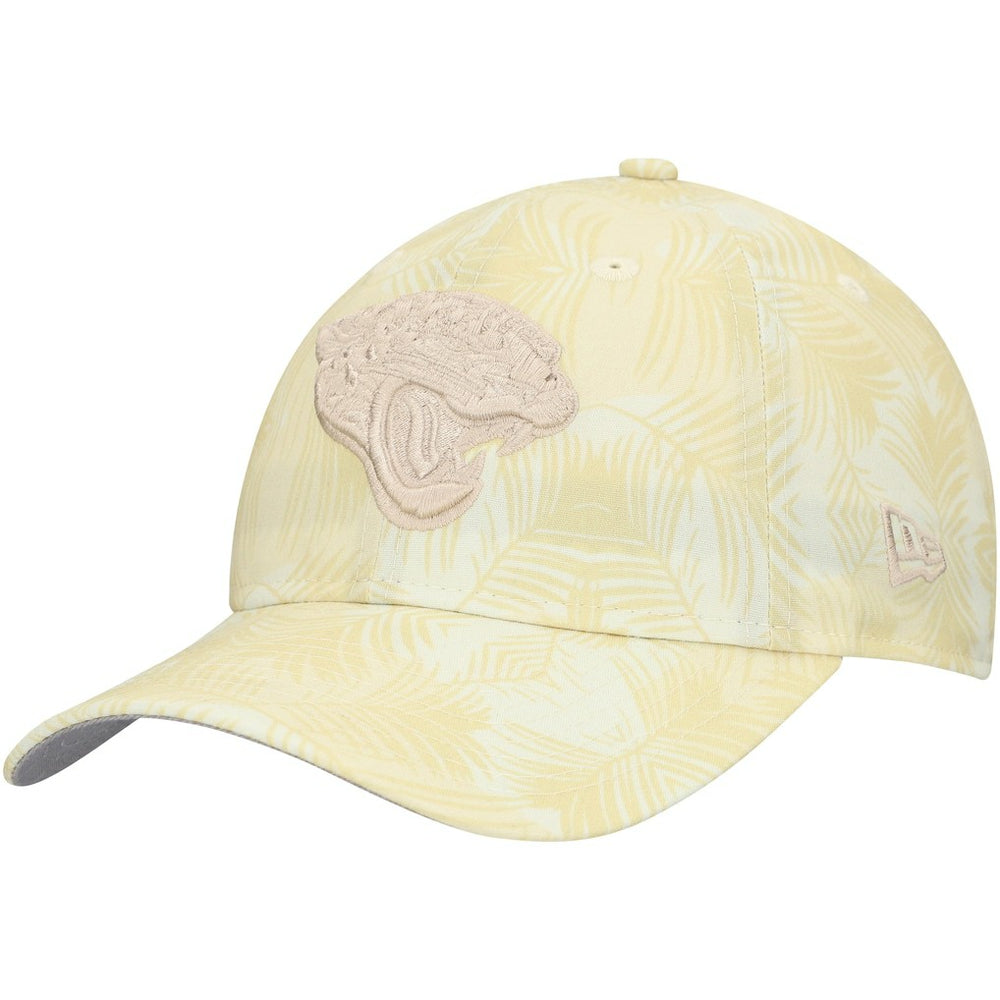 Jacksonville Jaguars New Era Women's Frond 9TWENTY Adjustable Hat Cream - NFL