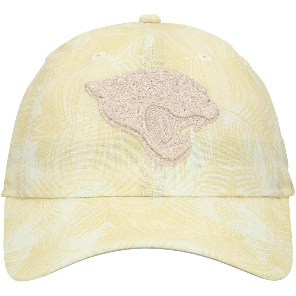 Jacksonville Jaguars New Era Women's Frond 9TWENTY Adjustable Hat Cream - NFL