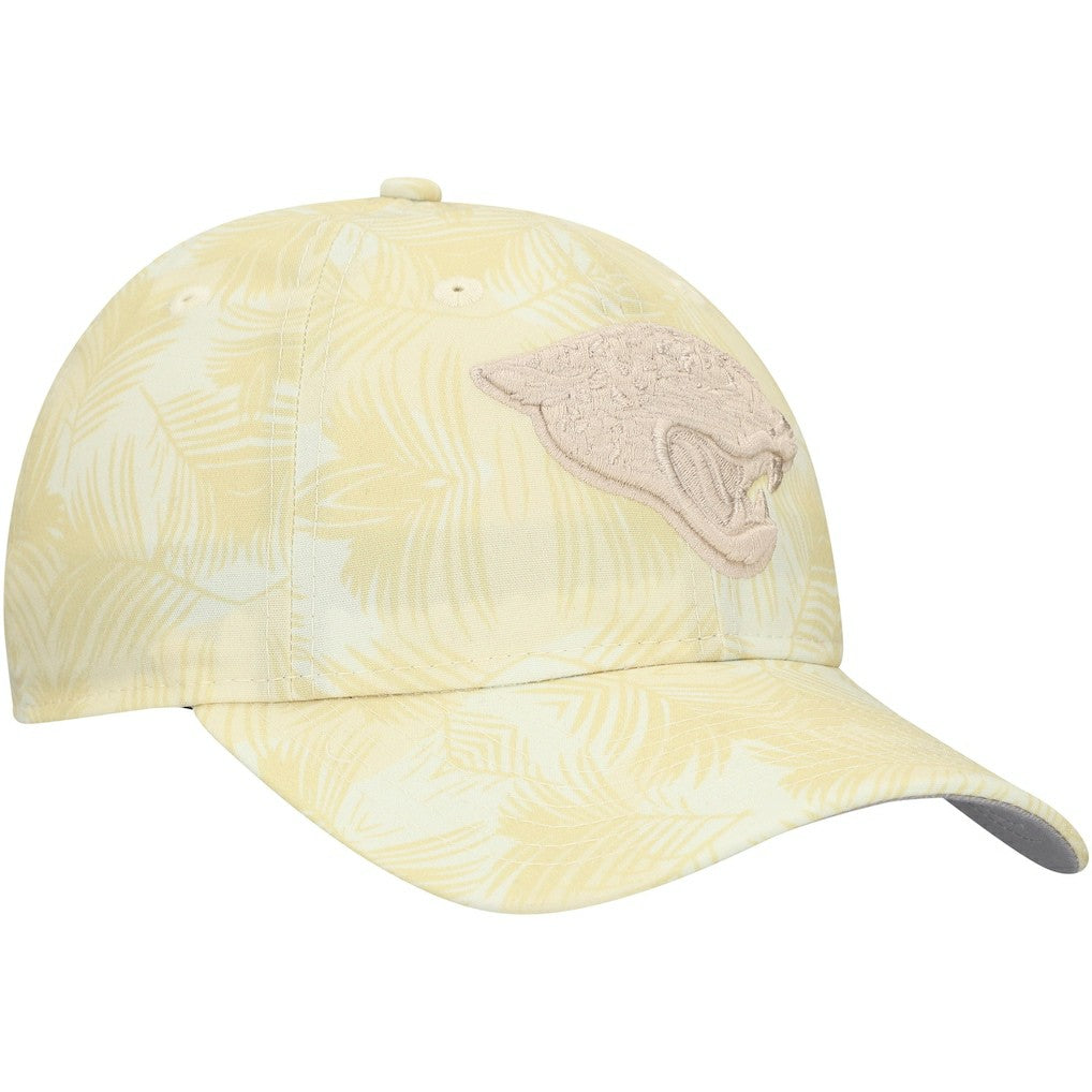 Jacksonville Jaguars New Era Women's Frond 9TWENTY Adjustable Hat Cream - NFL