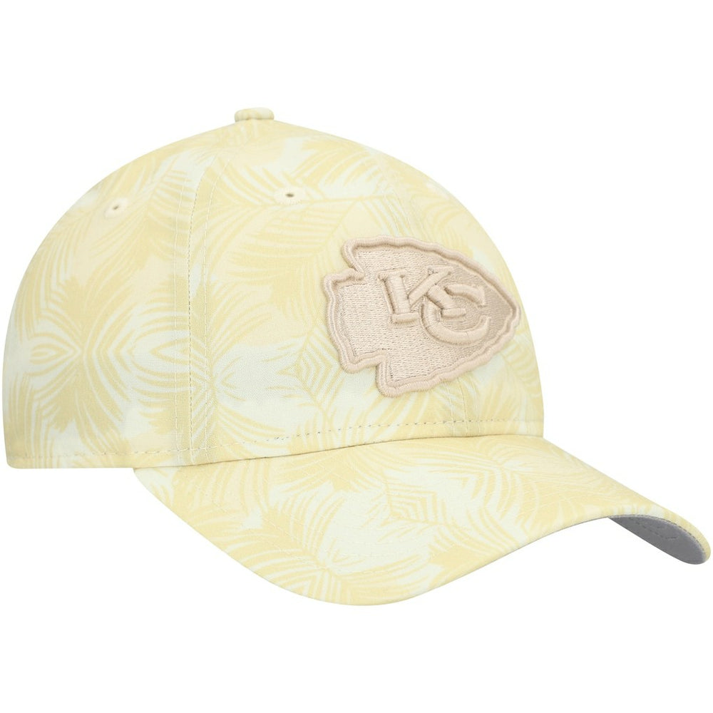 Kansas City Chiefs New Era Women's Frond 9TWENTY Adjustable Hat Cream - NFL