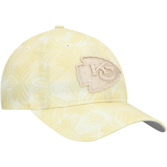 Kansas City Chiefs New Era Women's Frond 9TWENTY Adjustable Hat Cream - NFL