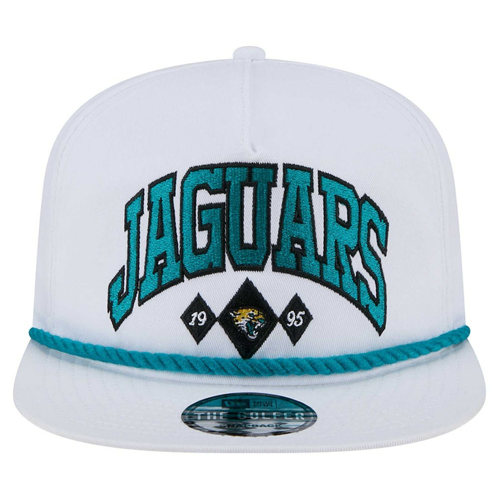 Jacksonville Jaguars New Era Diamond Golfer Snapback Hat White - NFL
