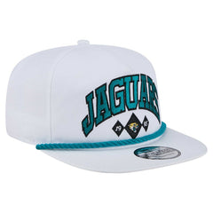Jacksonville Jaguars New Era Diamond Golfer Snapback Hat White - NFL