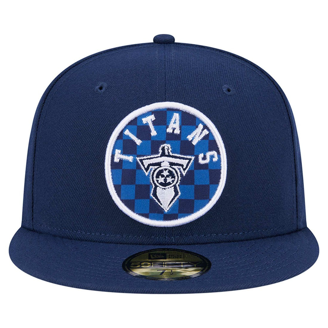Tennessee Titans New Era Checkered 59FIFTY Fitted Hat Navy - NFL