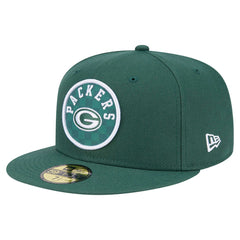Green Bay Packers New Era Checkered 59FIFTY Fitted Hat Green - NFL