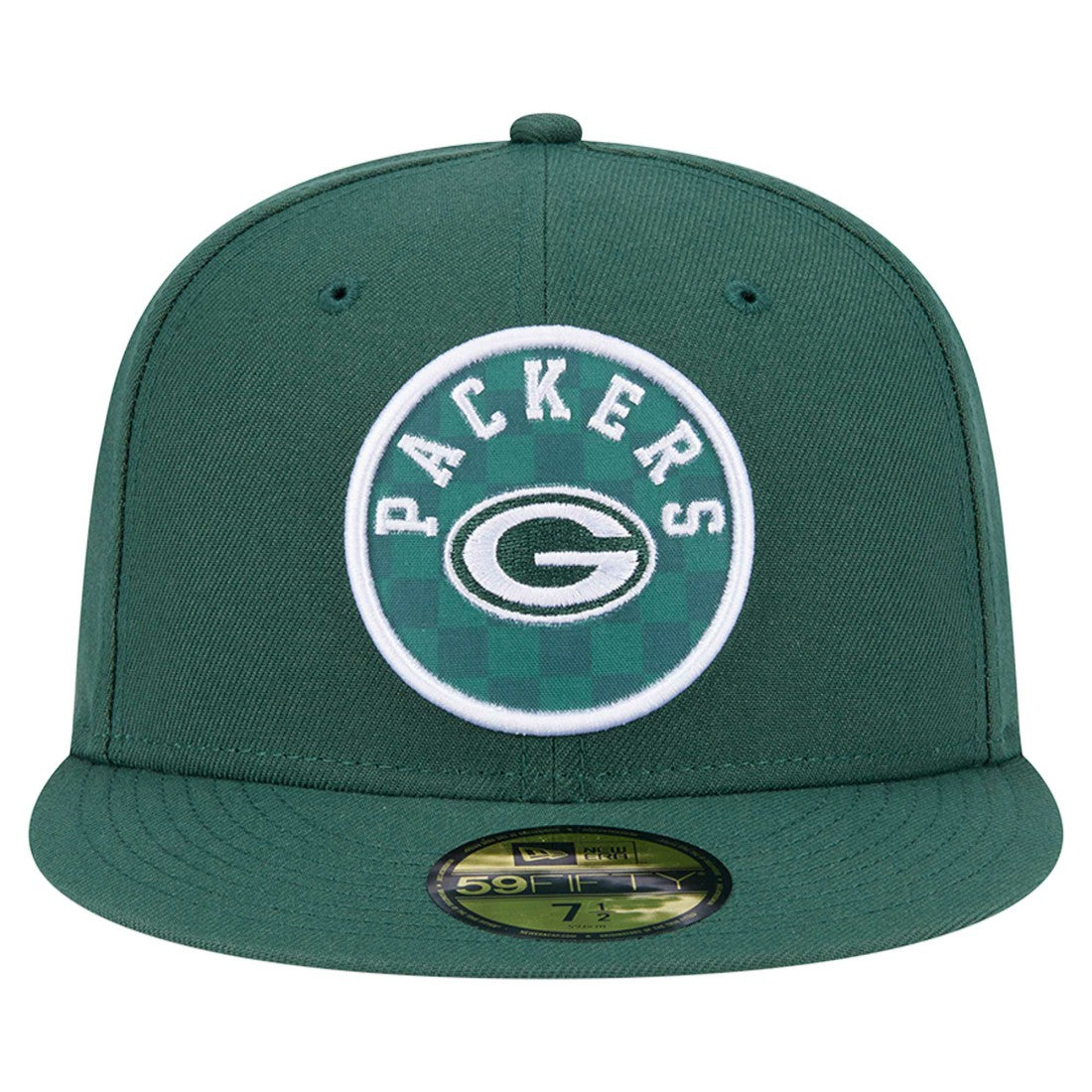 Green Bay Packers New Era Checkered 59FIFTY Fitted Hat Green - NFL