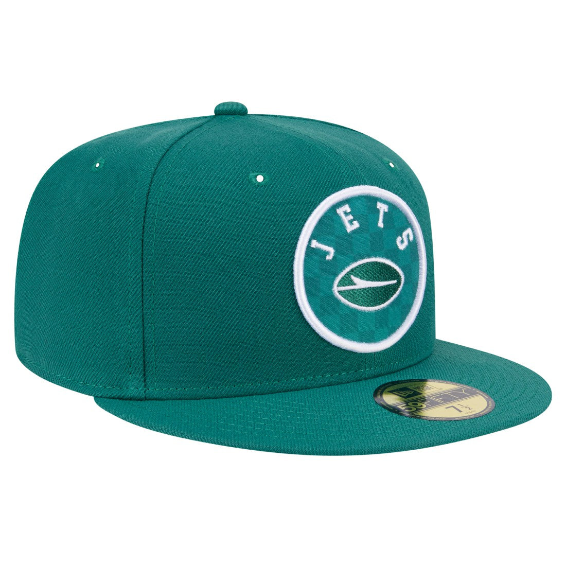 New York Jets New Era Checkered 59FIFTY Fitted Hat Green - NFL