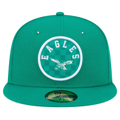 Philadelphia Eagles New Era Checkered 59FIFTY Fitted Hat Kelly Green - NFL
