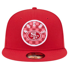 San Francisco 49ers New Era Checkered 59FIFTY Fitted Hat Scarlet - NFL