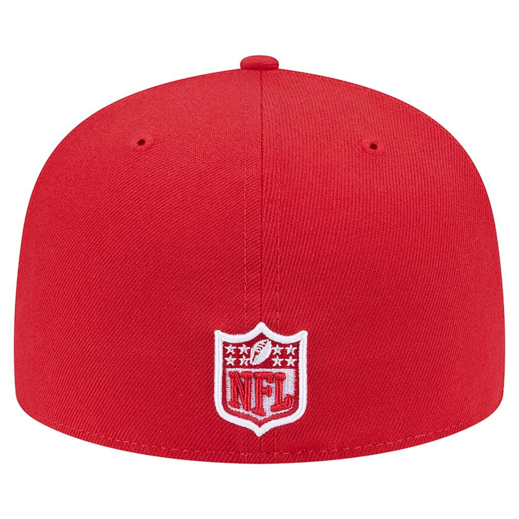 San Francisco 49ers New Era Checkered 59FIFTY Fitted Hat Scarlet - NFL