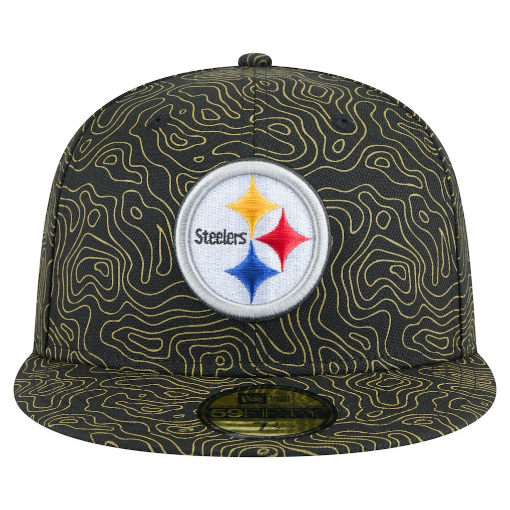 Pittsburgh Steelers New Era Geo 59FIFTY Fitted Hat Black - NFL
