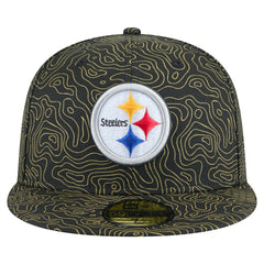 Pittsburgh Steelers New Era Geo 59FIFTY Fitted Hat Black - NFL