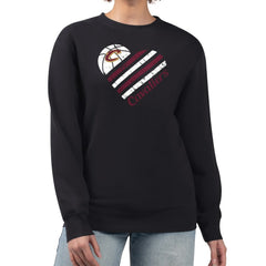 NBA - Cleveland Cavaliers G-III 4Her by Carl Banks Women's Heart Graphic Fleece Pullover Sweatshirt - Black