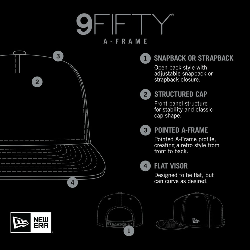 New York Jets New Era Striped A-Frame 9FIFTY Adjustable Trucker Snapback Hat White/Green - NFL