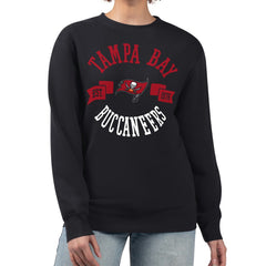 Tampa Bay Buccaneers G-III 4Her by Carl Banks Women's Large Team Graphic Fleece Pullover Sweatshirt Black - NFL