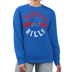 Buffalo Bills G-III 4Her by Carl Banks Women's Large Team Graphic Fleece Pullover Sweatshirt Royal - NFL