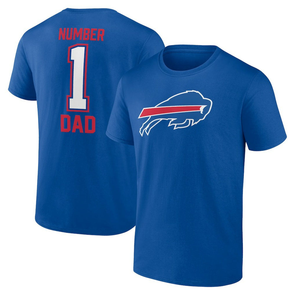 Buffalo Bills Father's Day #1 Dad T-Shirt Royal - NFL