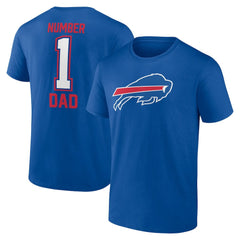 Buffalo Bills Father's Day #1 Dad T-Shirt Royal - NFL