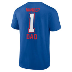 Buffalo Bills Father's Day #1 Dad T-Shirt Royal - NFL