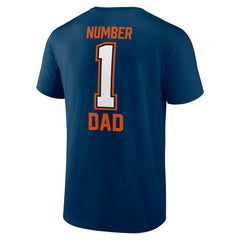 Chicago Bears Father's Day #1 Dad T-Shirt Navy - NFL