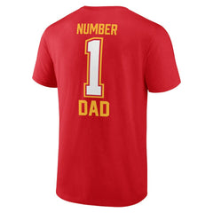 Kansas City Chiefs Father's Day #1 Dad T-Shirt Red - NFL