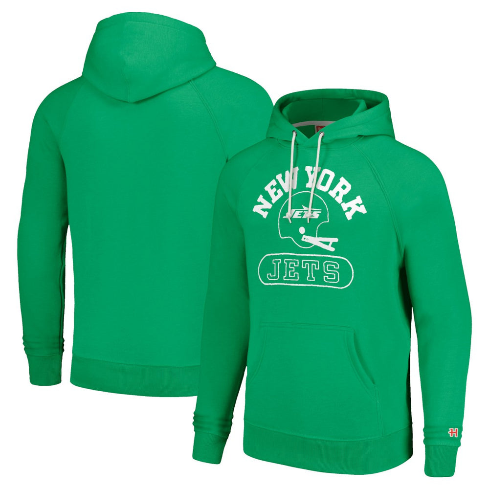 New York Jets Homage Unisex Helmet Tri-Blend Pullover Hoodie Green - NFL