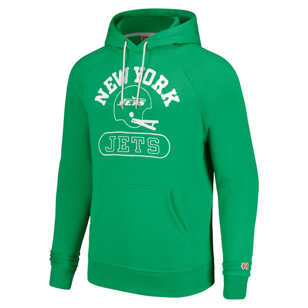 New York Jets Homage Unisex Helmet Tri-Blend Pullover Hoodie Green - NFL