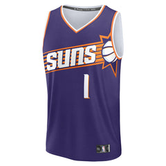 Fanatics - Devin Booker Phoenix Suns Fast Break Replica Player Jersey - Icon Edition - Purple