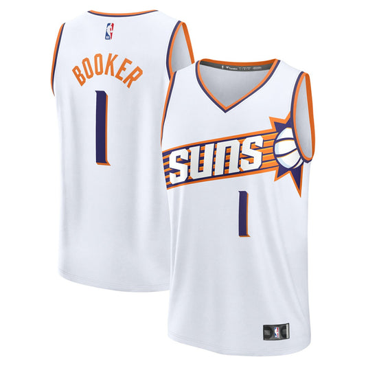 Devin Booker Phoenix Suns Youth Fast Break Replica Player Jersey - Association Edition - White | NBA Jerseys