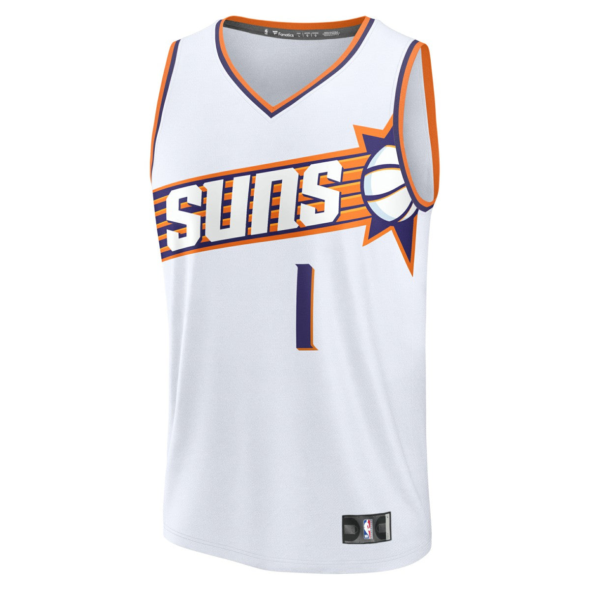 Fanatics - Devin Booker Phoenix Suns Youth Fast Break Replica Player Jersey - Association Edition - White