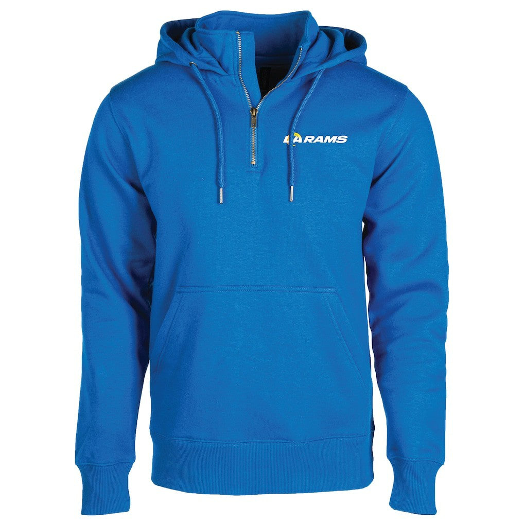 Los Angeles Rams Dunbrooke Unisex Defender Quarter-Zip Hoodie Royal - NFL