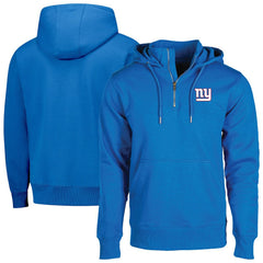 New York Giants Dunbrooke Unisex Defender Quarter-Zip Hoodie Royal - NFL