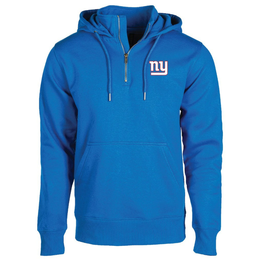 New York Giants Dunbrooke Unisex Defender Quarter-Zip Hoodie Royal - NFL