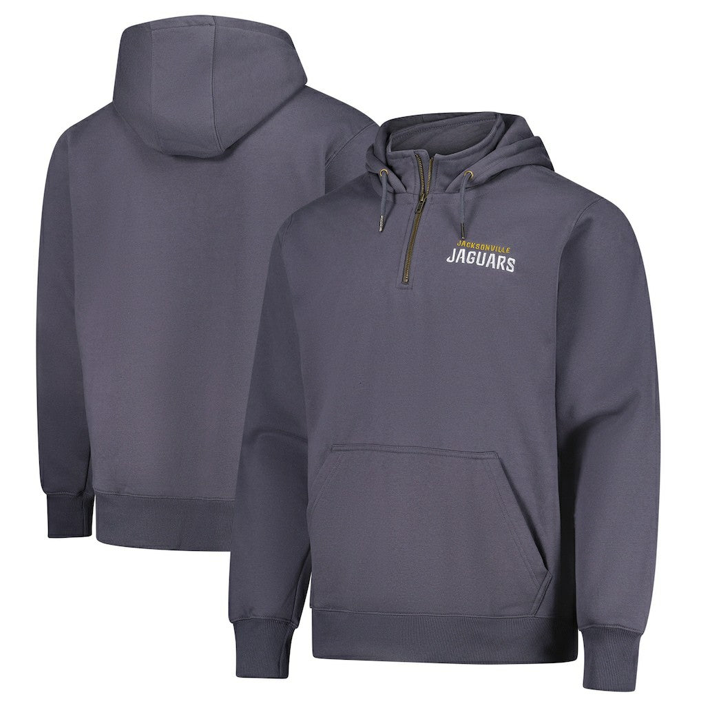 Jacksonville Jaguars Dunbrooke Unisex Defender Quarter-Zip Hoodie Graphite - NFL
