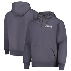 Jacksonville Jaguars Dunbrooke Unisex Defender Quarter-Zip Hoodie Graphite - NFL