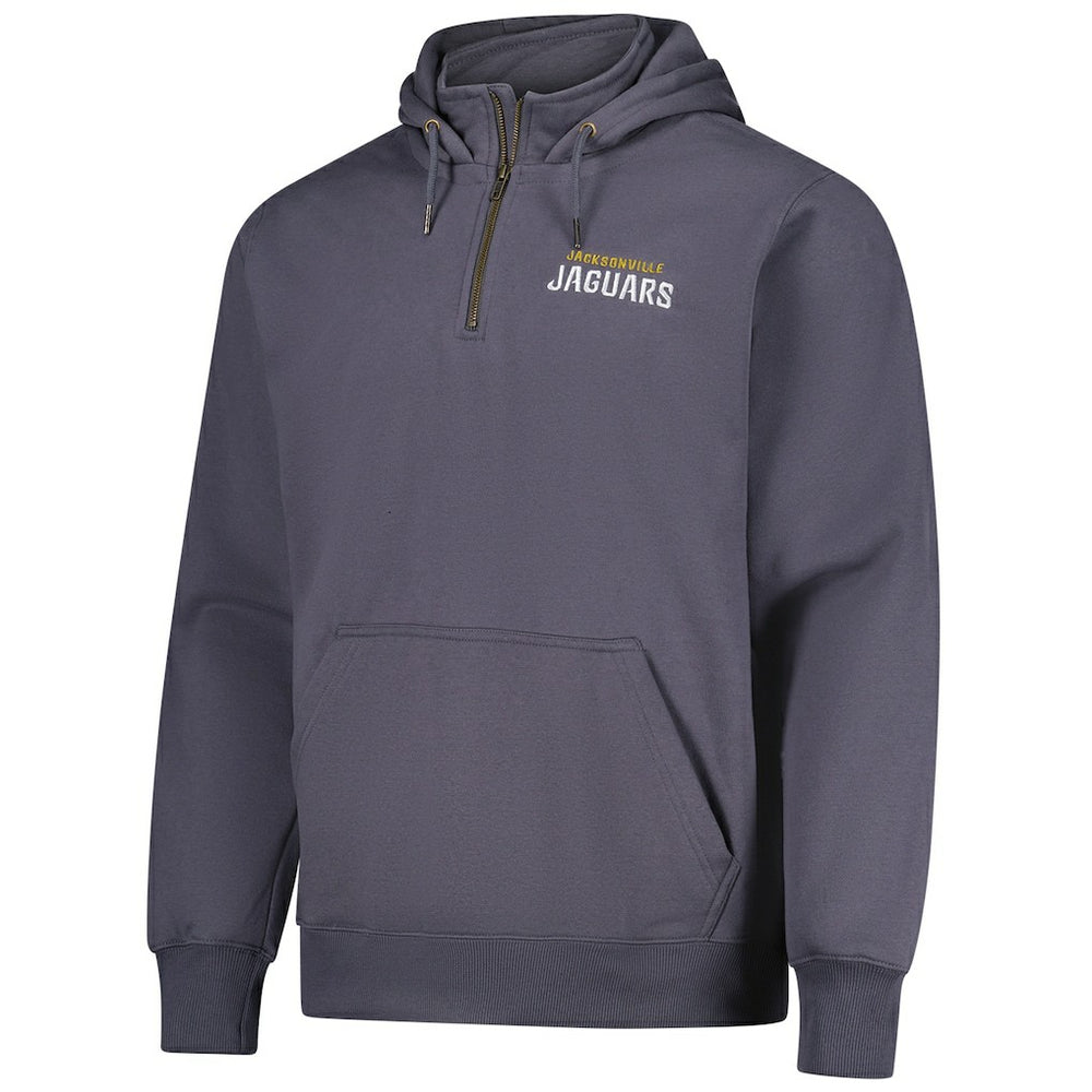 Jacksonville Jaguars Dunbrooke Unisex Defender Quarter-Zip Hoodie Graphite - NFL