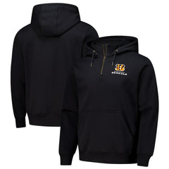 Cincinnati Bengals Dunbrooke Unisex Defender Quarter-Zip Hoodie Black - NFL