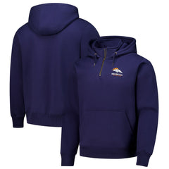 Denver Broncos Dunbrooke Unisex Defender Quarter-Zip Hoodie Navy - NFL