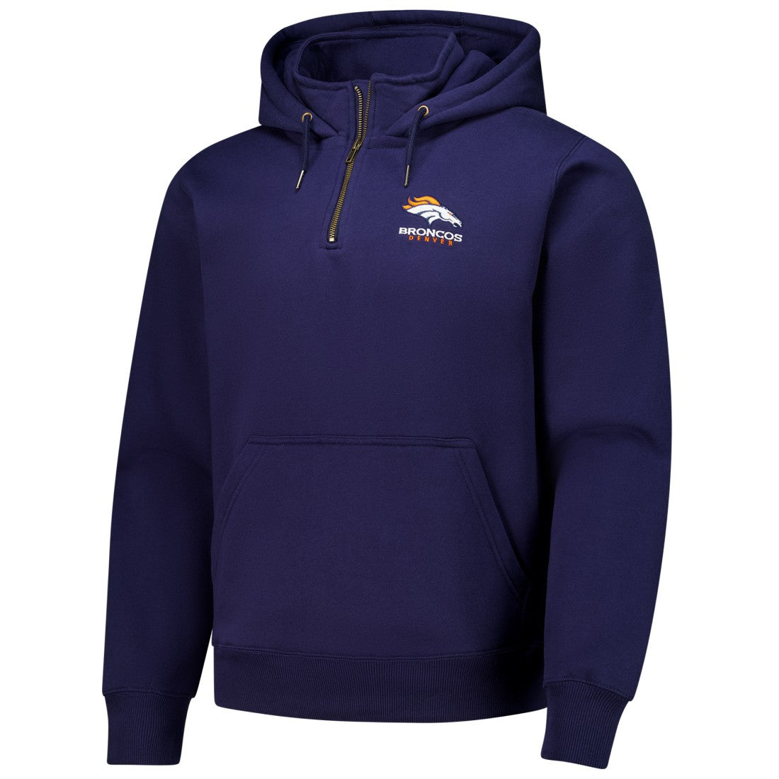 Denver Broncos Dunbrooke Unisex Defender Quarter-Zip Hoodie Navy - NFL